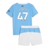 Manchester City Phil Foden #47 Heimtrikotsatz Kinder 2025-26 Kurzarm (+ Kurze Hosen)